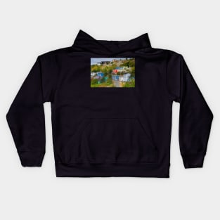 Colourful Houses, St. John's Newfoundland Kids Hoodie